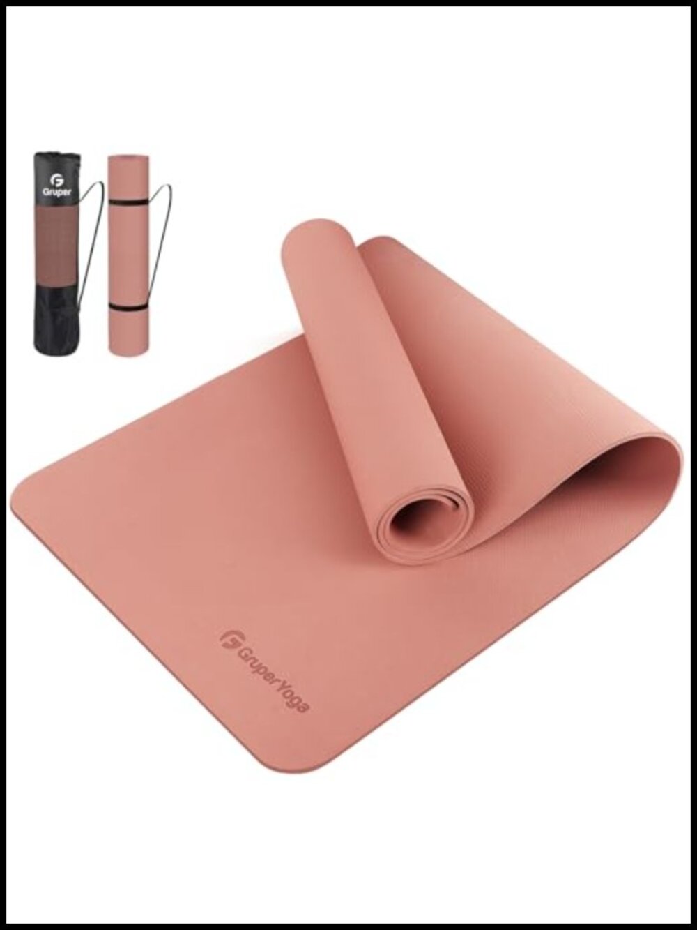 TPE Yoga Mat 72x24 Non-Slip Eco Friendly Exercise Mat for Home Pilates